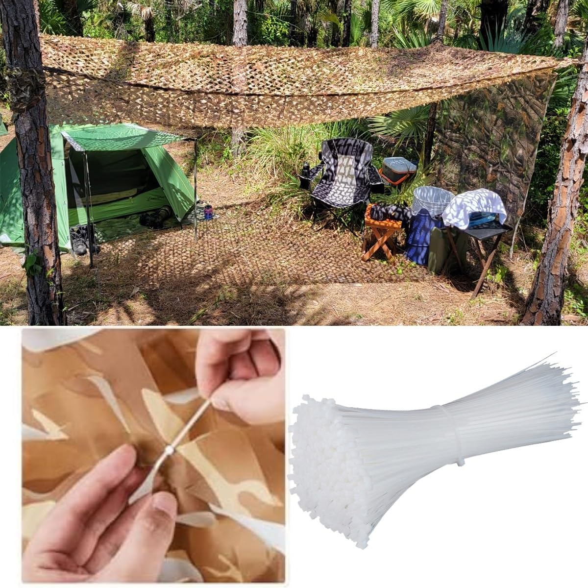 Siatka maskująca do polowania na piasek, wojskowy wystrój, kemping, impreza, fotografowanie, dostępna w rozmiarach 3 x 2 m, 3 x 4 m, 4 x 6 m, 5 x 8 m, 5 x 10 m, 5,5 x 7 m