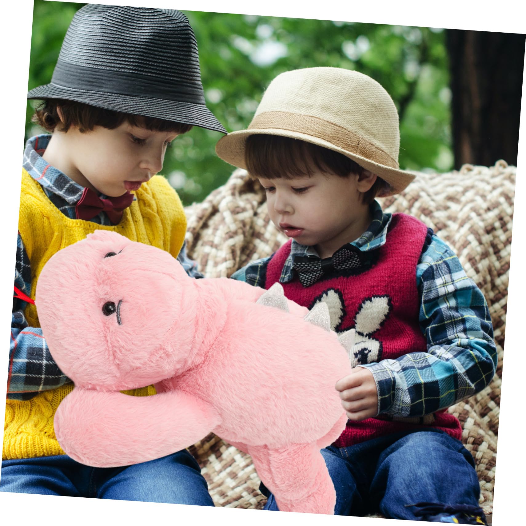 Hohopeti Muñeco Dinosaurio de Peluche y Seguro Almohada Infantil de Dinosaurio para Juguete Decorativo con Diseño de Cartoon para Dormir y Decorar Habitaciones