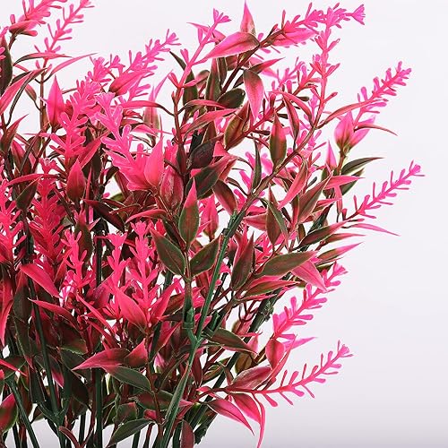 Miniatura 196 de Plantas artificiales para exteriores, resistentes a los rayos ultravioleta, vegetación artificial, 12 ramos de flores de lavanda para macetas