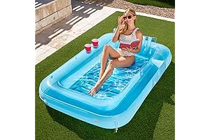 Sloosh Inflatable Tanning Pool Lounge Float - The Perfect Summer Escape for Adults