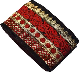 Brocade Saree Falls Lace Border Reel Jacquard Woven Embroidery Work Peacock Angry Birds 9 Meter