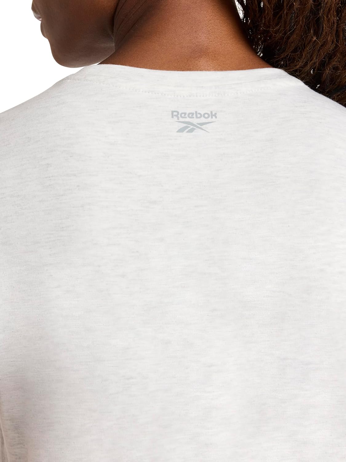 Reebok Womens Classic Athletic Graphic Crewneck Cropped T-Shirt - Image 6