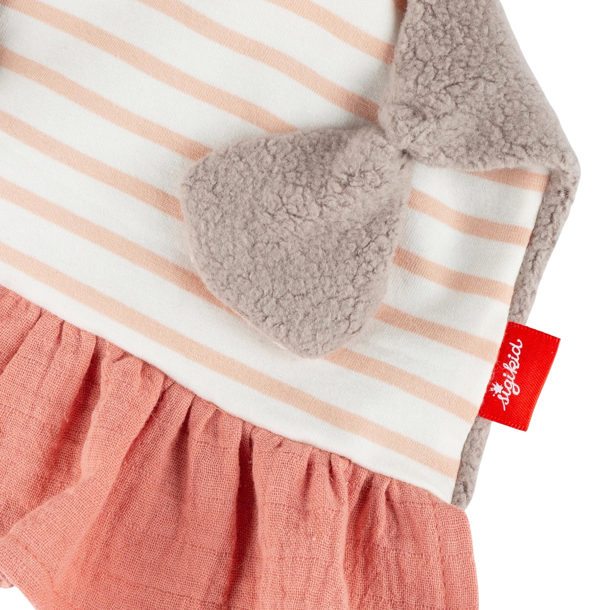 SIGIKID Kuscheltier & Schnuffeltuch niedliche Maus Schmusetuch Kuscheltuch rosa Spielen Kuscheln Trösten Unisex Hochwertig Erstausstattung Geburt