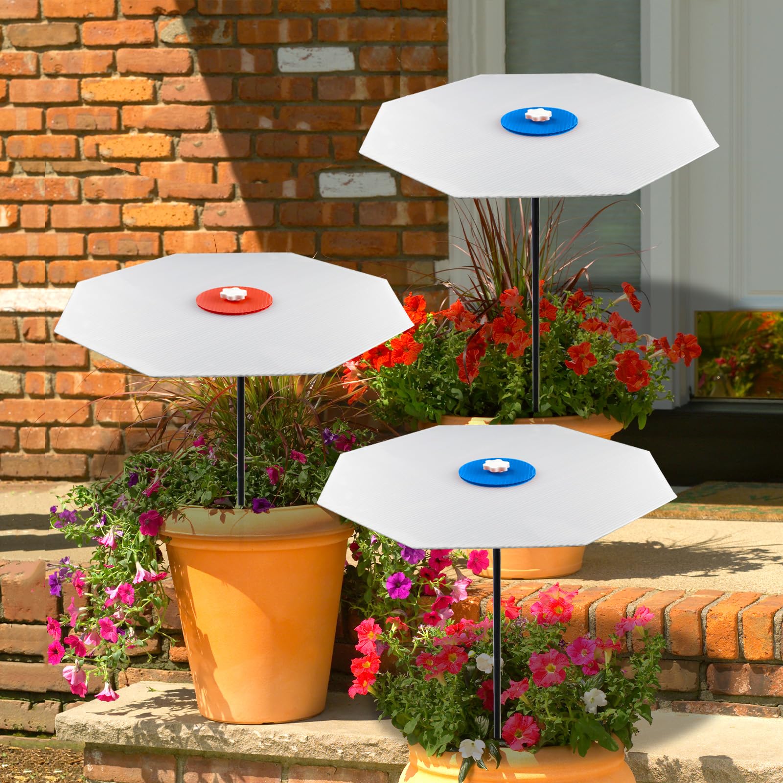 3 Pack Plants Shade Cover For Outdoor Plants, 65% Sunblock Shade Cloth Outdoor, Garden Shade Disk Umbrella, Sun Shade For Plants, Prefect For Your Garden, Potted Plant, Live Plant Outdoor(02)