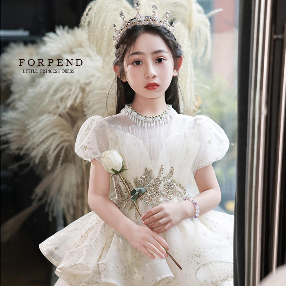 Amazon | [FORPEND] 子供 ドレス ピアノ発表会 結婚式 110 120 130 140  