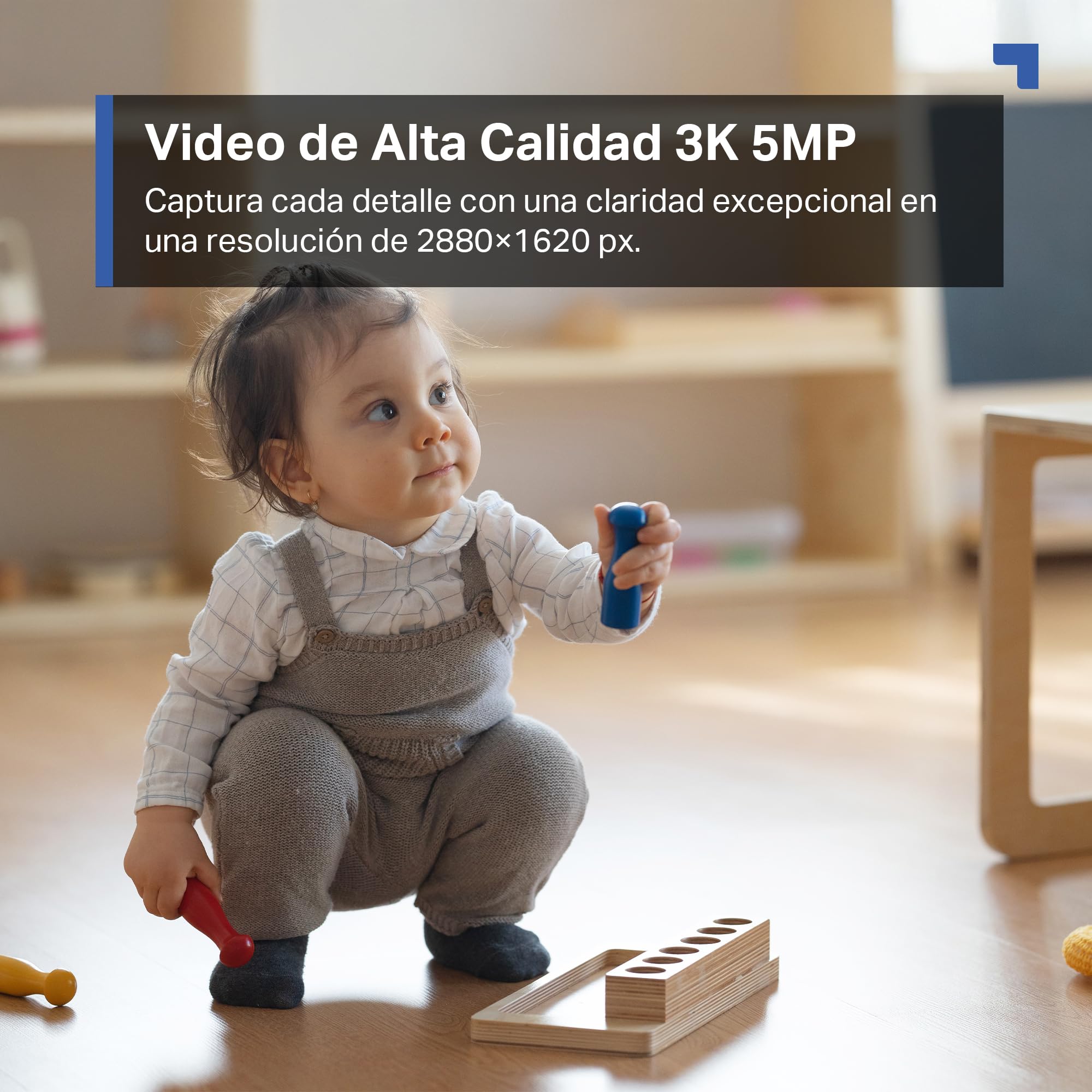 Tapo C230 - IA Cámara Vigilancia 360°, 3K 5MP, Alarma Sonora/Luz, Visión Nocturna, Audio Bidireccional, AI Detección Movimiento, Control Google/Alexa, Tarjeta SD hasta 512G, Fácil configuración — view 3