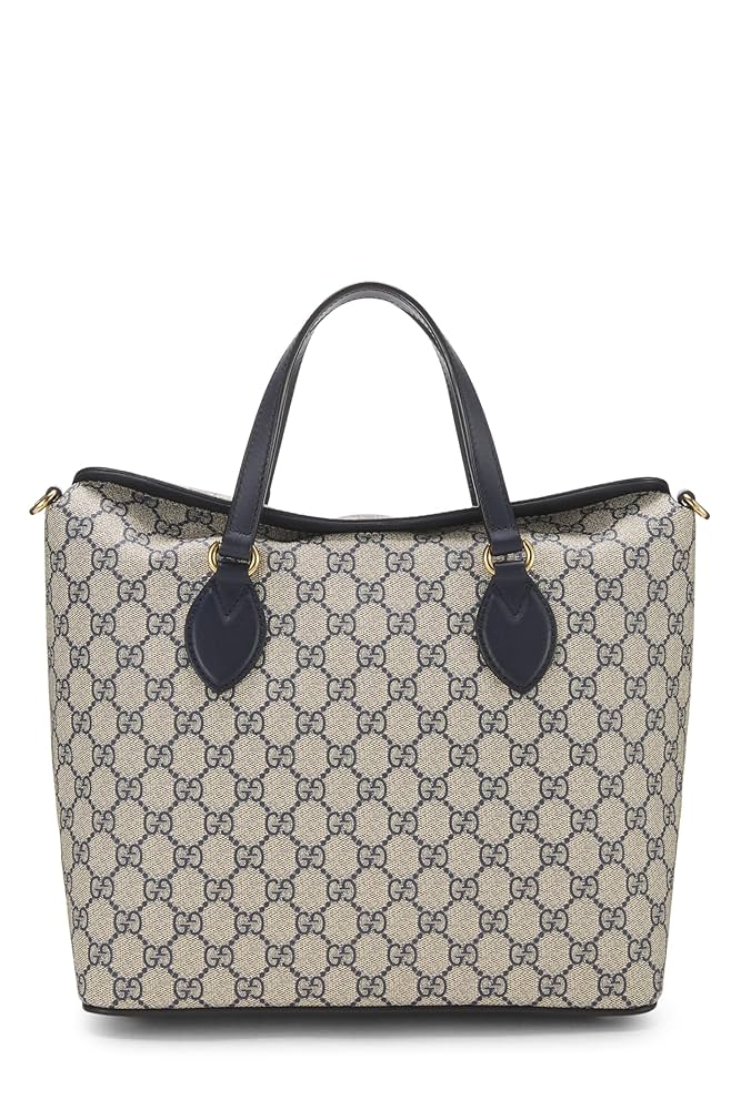 Amazon.com: Gucci, Pre-Loved Navy GG Supreme Canvas Linea