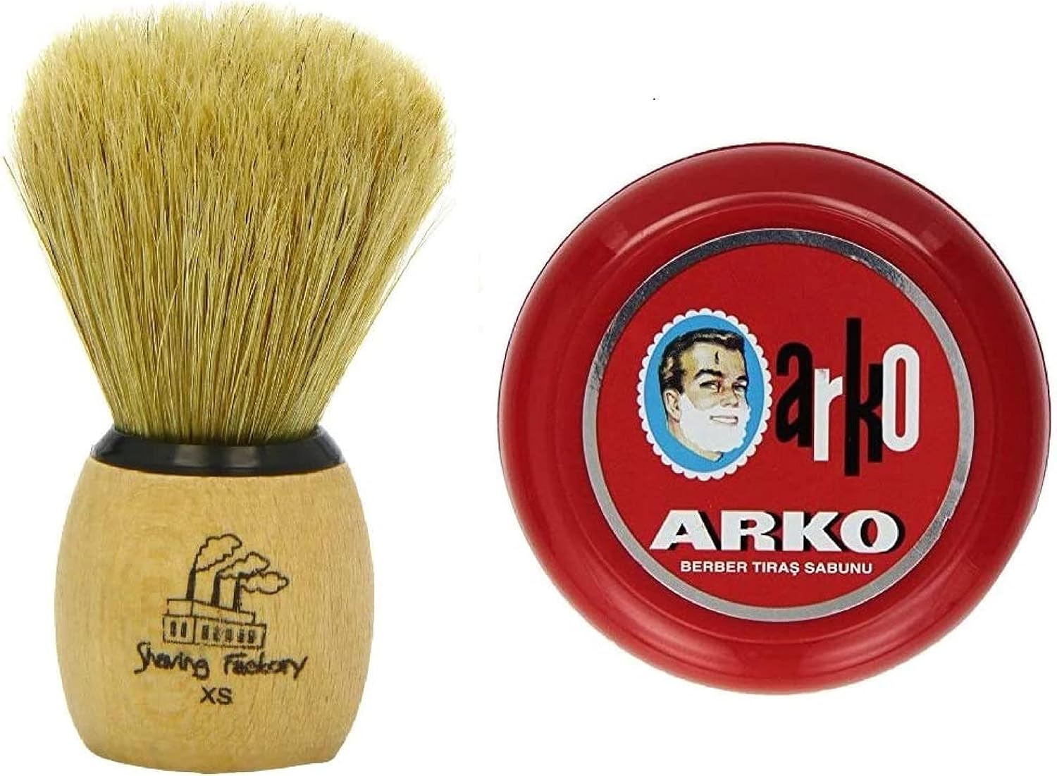 Arko/Omega Shaving Soap 90g in Traditional Bowl Case + The Shave
