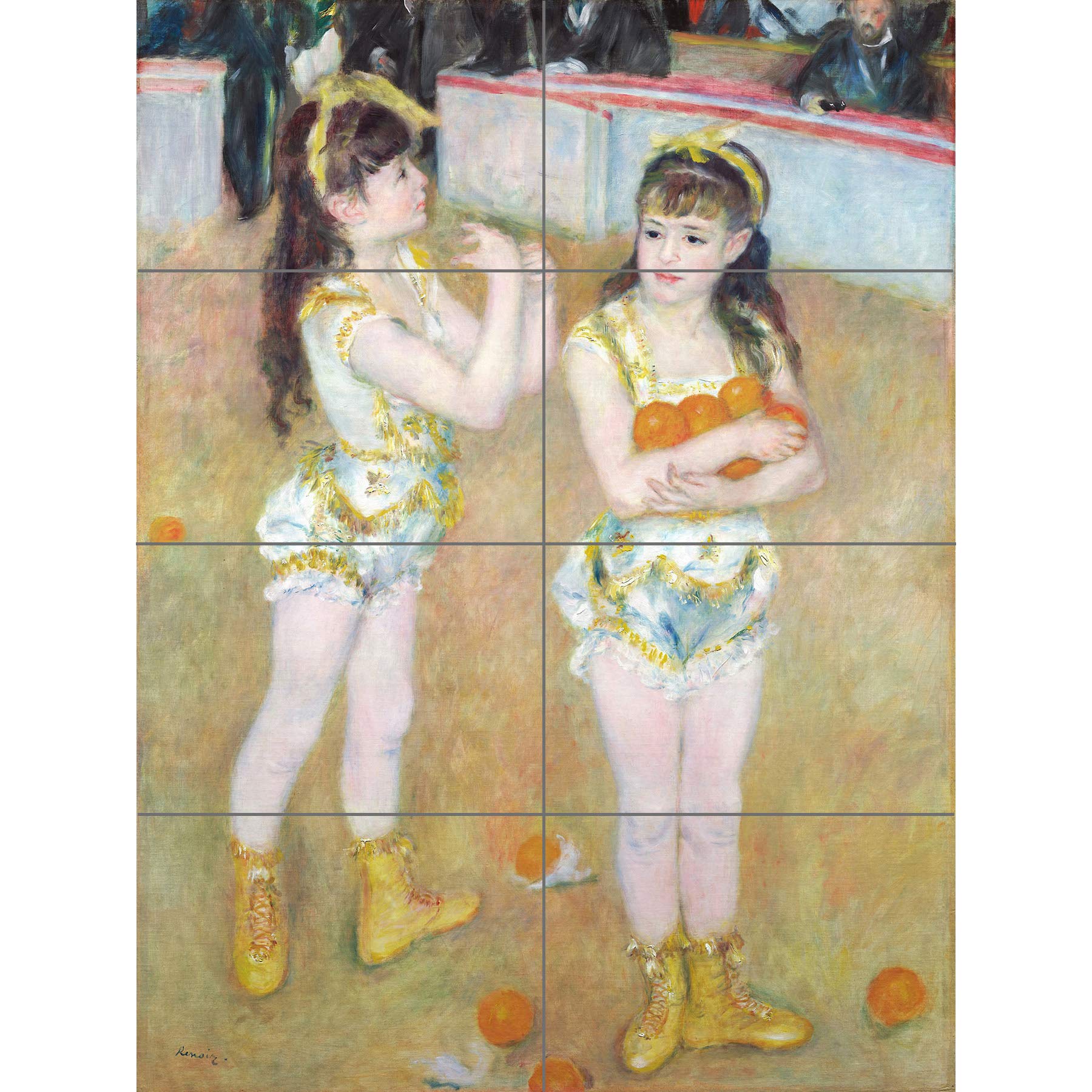 Artery8 Renoir Acrobats Cirque Fernando Wartenberg Sisters Painting XL Giant Panel Poster (8 Sections)