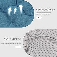 Vista 5 de Love's cabin Juego de 4 Cojines de Espuma Viscoelástica para Sillas, Cojines para Sillas de Exterior/Interior para Sillas de Comedor Paquete de 4