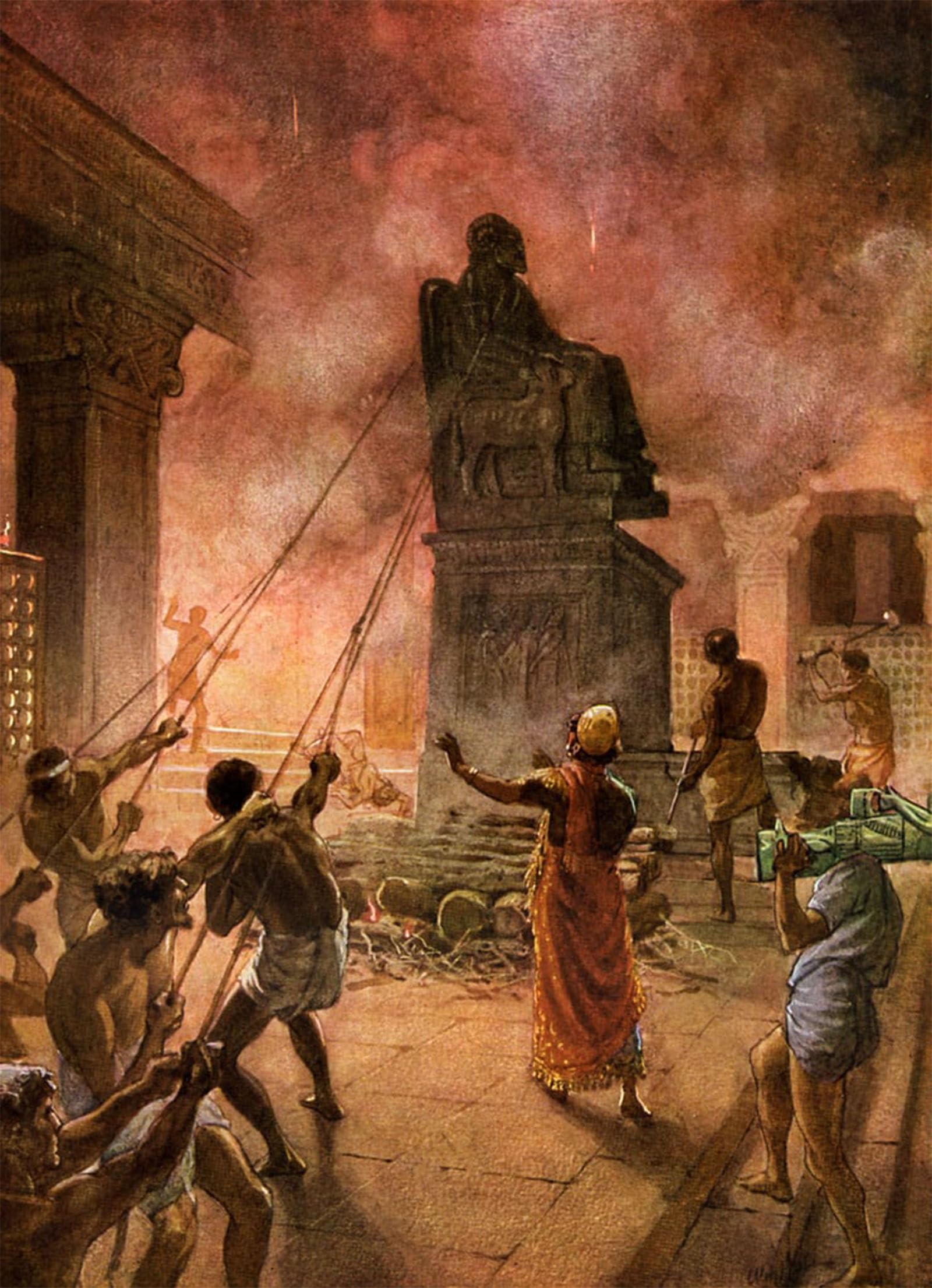 POSTERIIk Famous Print Pop Art Wall Art Graffiti King Josiah Cleansing the Land of Idols Bible by William Brassey Hole Art Prints for Home Decor 60x90cm