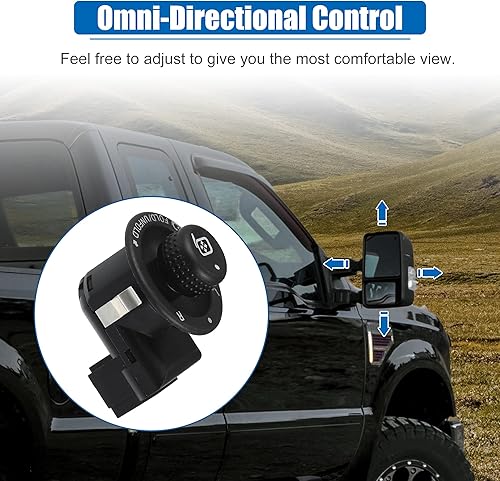 Miniatura 4 de X AUTOHAUX Interruptor de control del espejo eléctrico delantero izquierdo para Ford E150 E250 E350 Super Duty Expedition F150 F250 F350 Fusion para