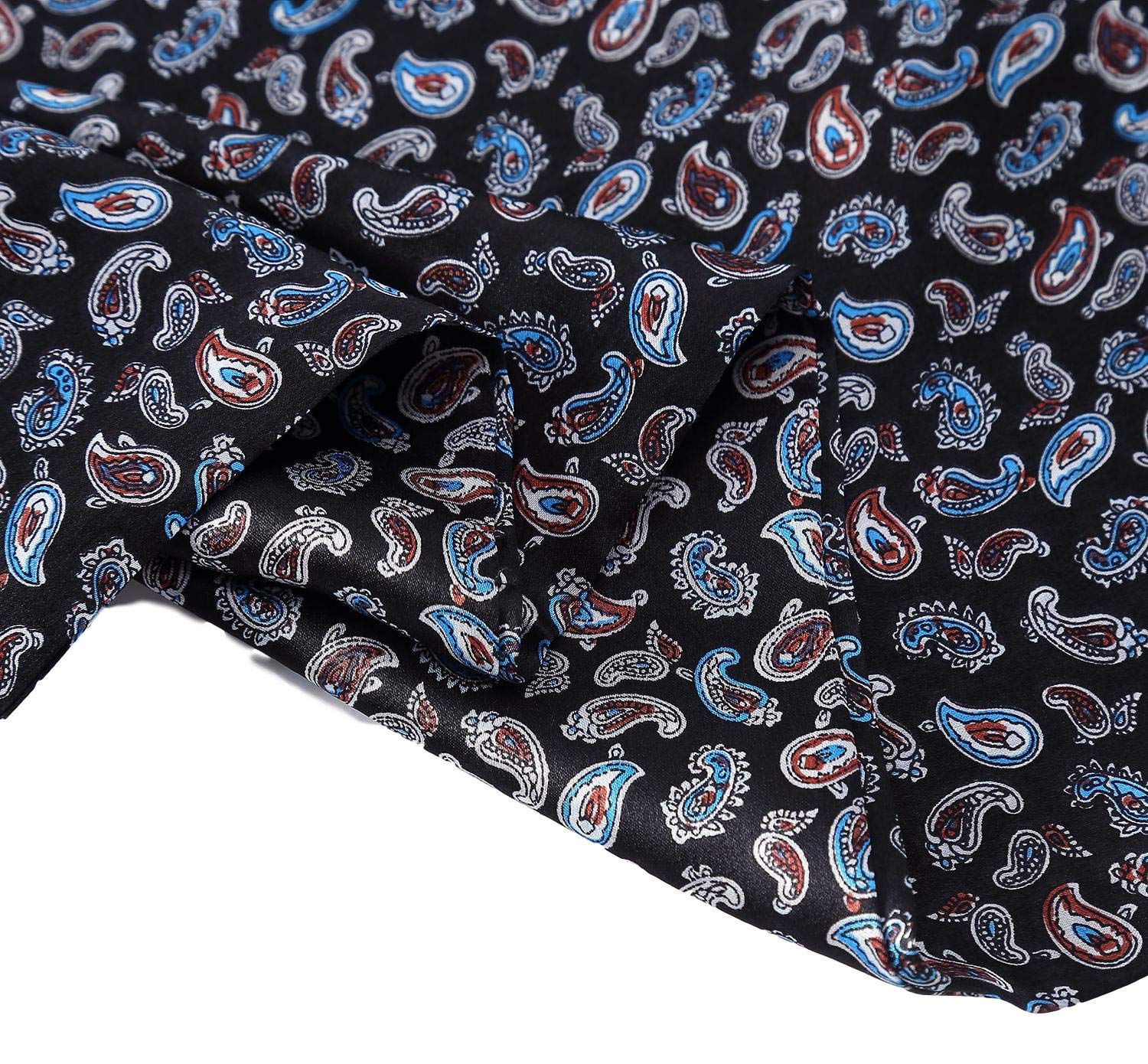 Long Charmeuse Satin Silk Scarf for Men