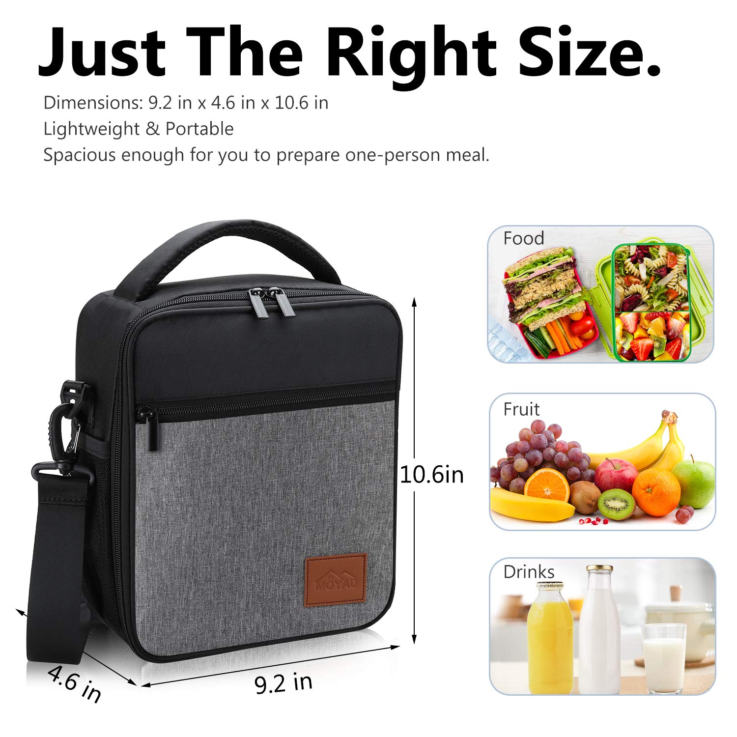 maisonware 15l insulated lunch box and cooler bag