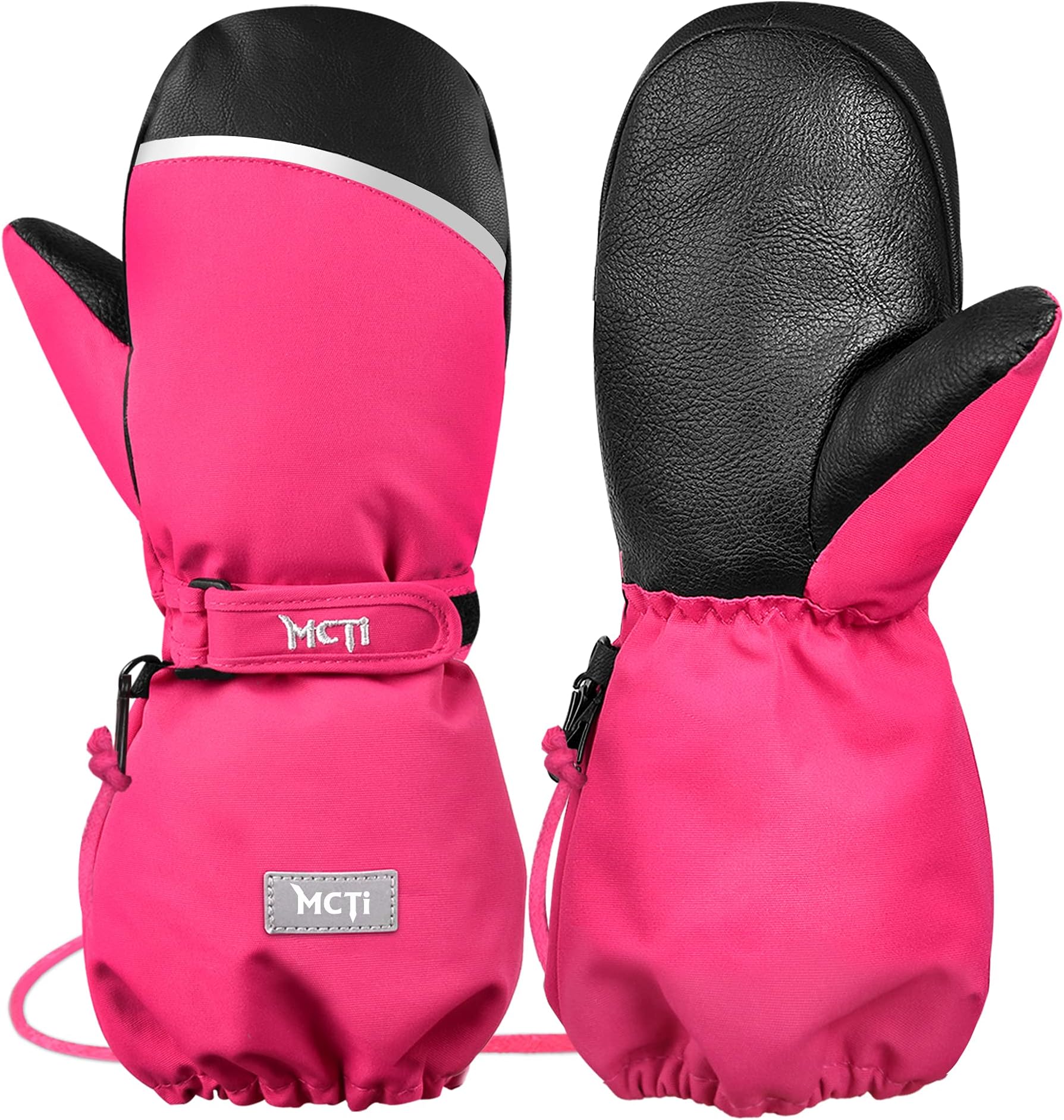 MCTiKids Ski Mittens Waterproof Warm Winter Snow Skiing Snowboard Gloves Boys Baby Toddler Mitts