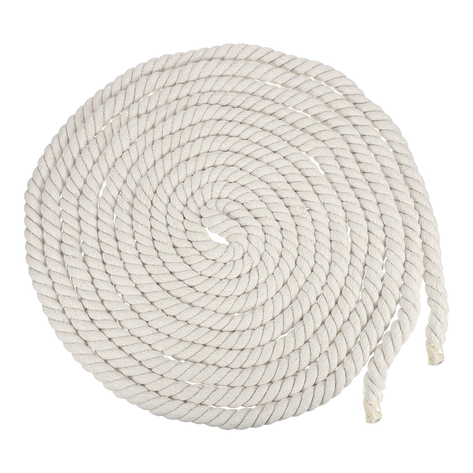Corde en coton blanc 20mm torsadée suspension murale et extérieur