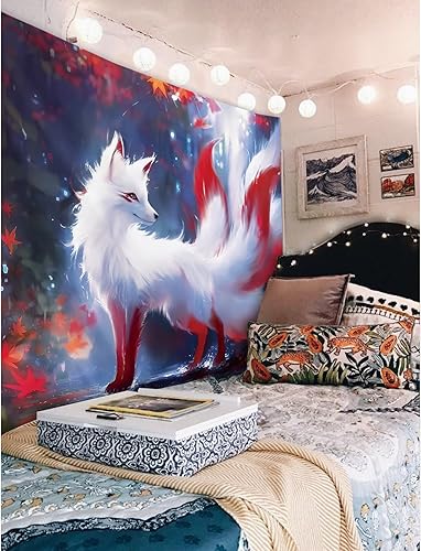 Miniatura 45 de Yookeb Tapiz negro de flores de Matisse de 59 pulgadas de ancho por 51 pulgadas de alto, para colgar en la pared, hojas abstractas, vintage, arte