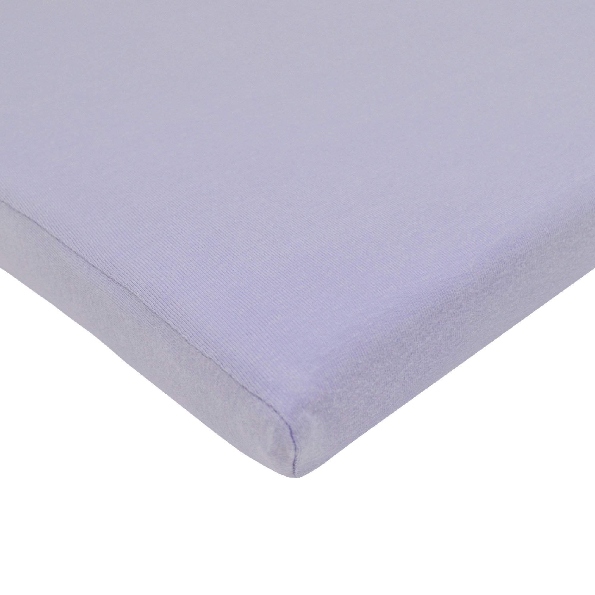 TL Care Supreme 100% Natural Cotton Jersey Knit Fitted 18" x 36" Cradle/Bassinet Sheet, Lavender, Soft Breathable, for Girls