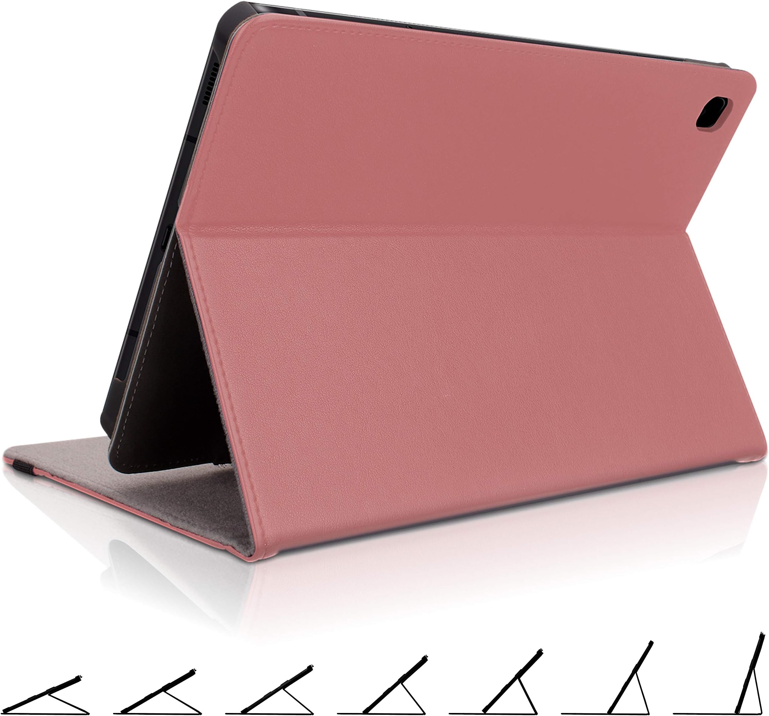 Samsung Galaxy Tab S6 Liteケース Sペンホルダー付き - 保護タブレットカバー 安全なマルチアングルスタンド付き Samsung S6 Lite Pink - CUVR