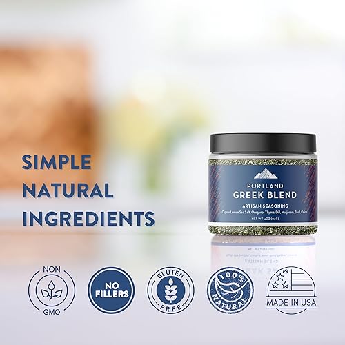 Miniatura 10 de Portland Salt Co. Mezcla de sal y especias para bistec, condimento y frote artesanal, multiusos, sin OMG, 4 onzas (paquete de 1)