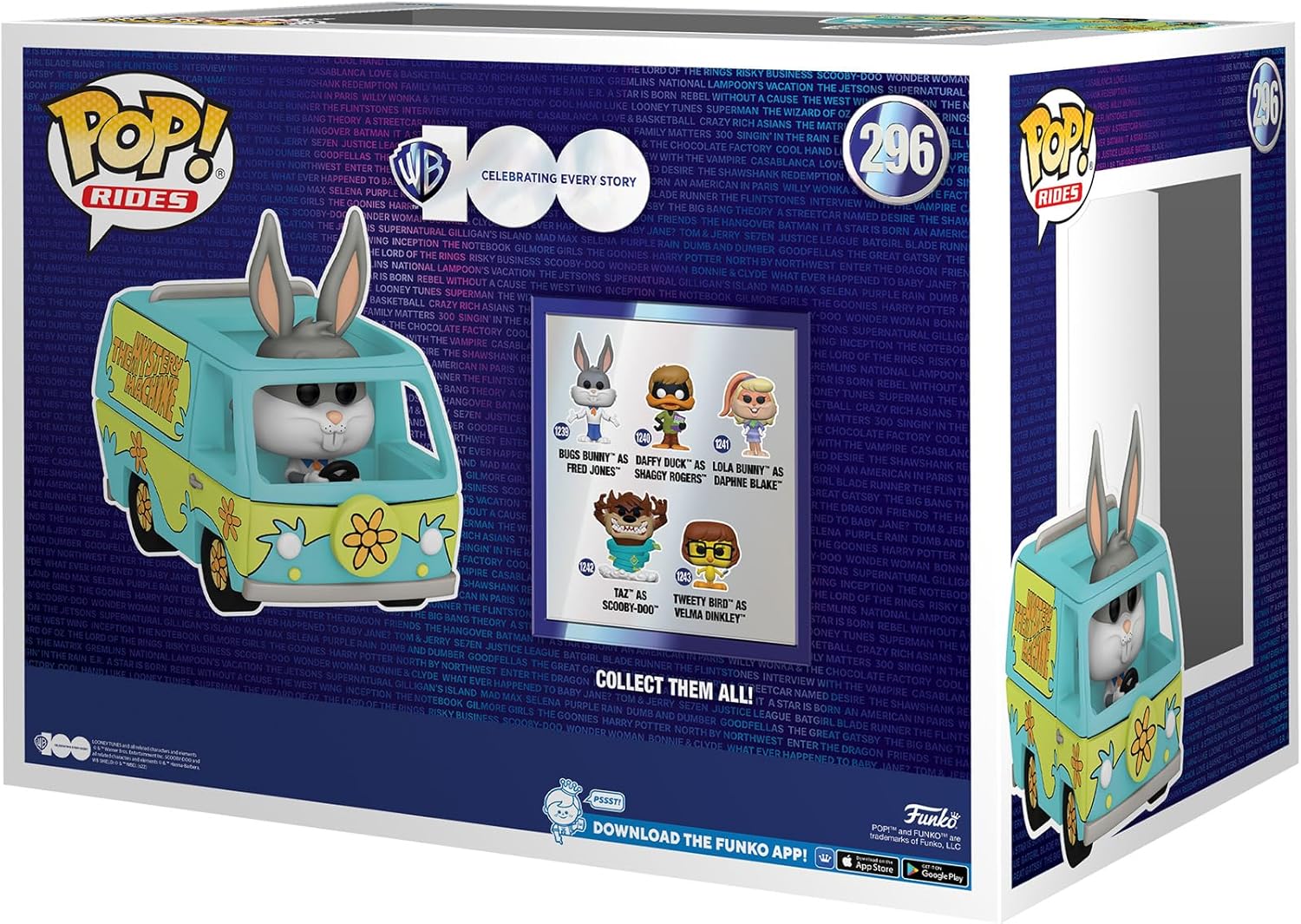 Funko Pop! Ride Super Deluxe: WB 100 - Looney Tunes, Mystery Machine with Bugs Bunny