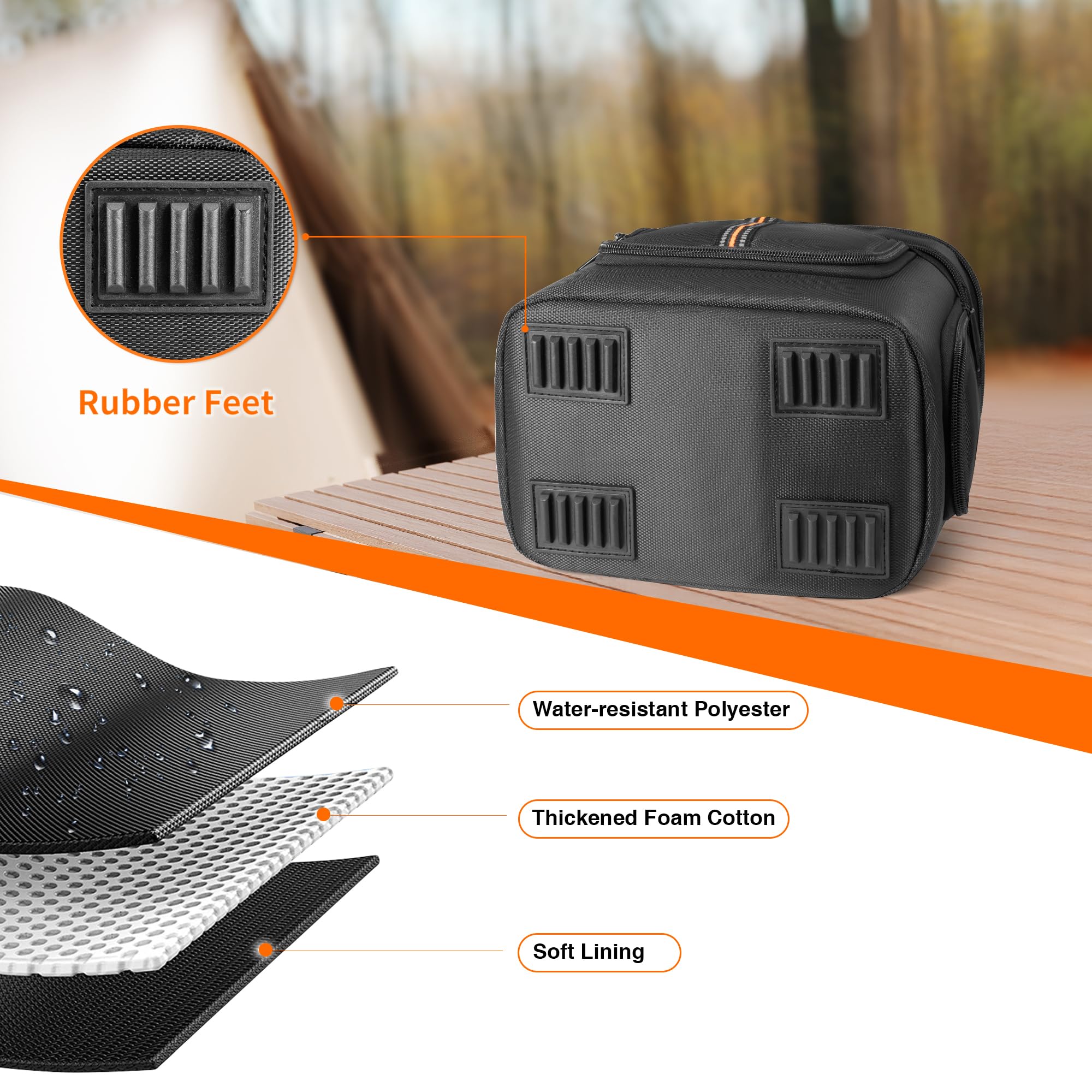 Borsa portatile per centrali elettriche Jackery Explorer 240 v2 256Wh LiFePO, custodia da viaggio per generatore solare