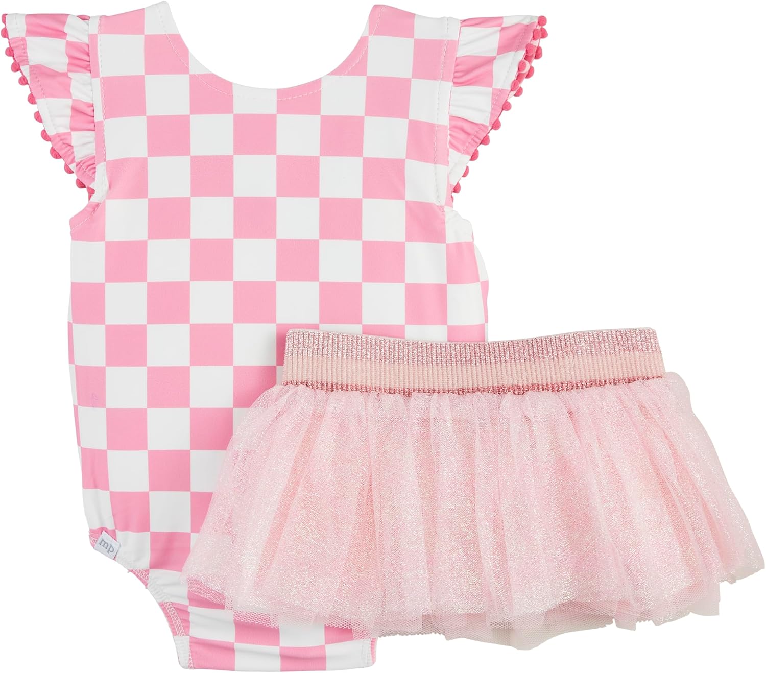Mud Pie Baby Girls Children's Daisy Check Rev 1pc