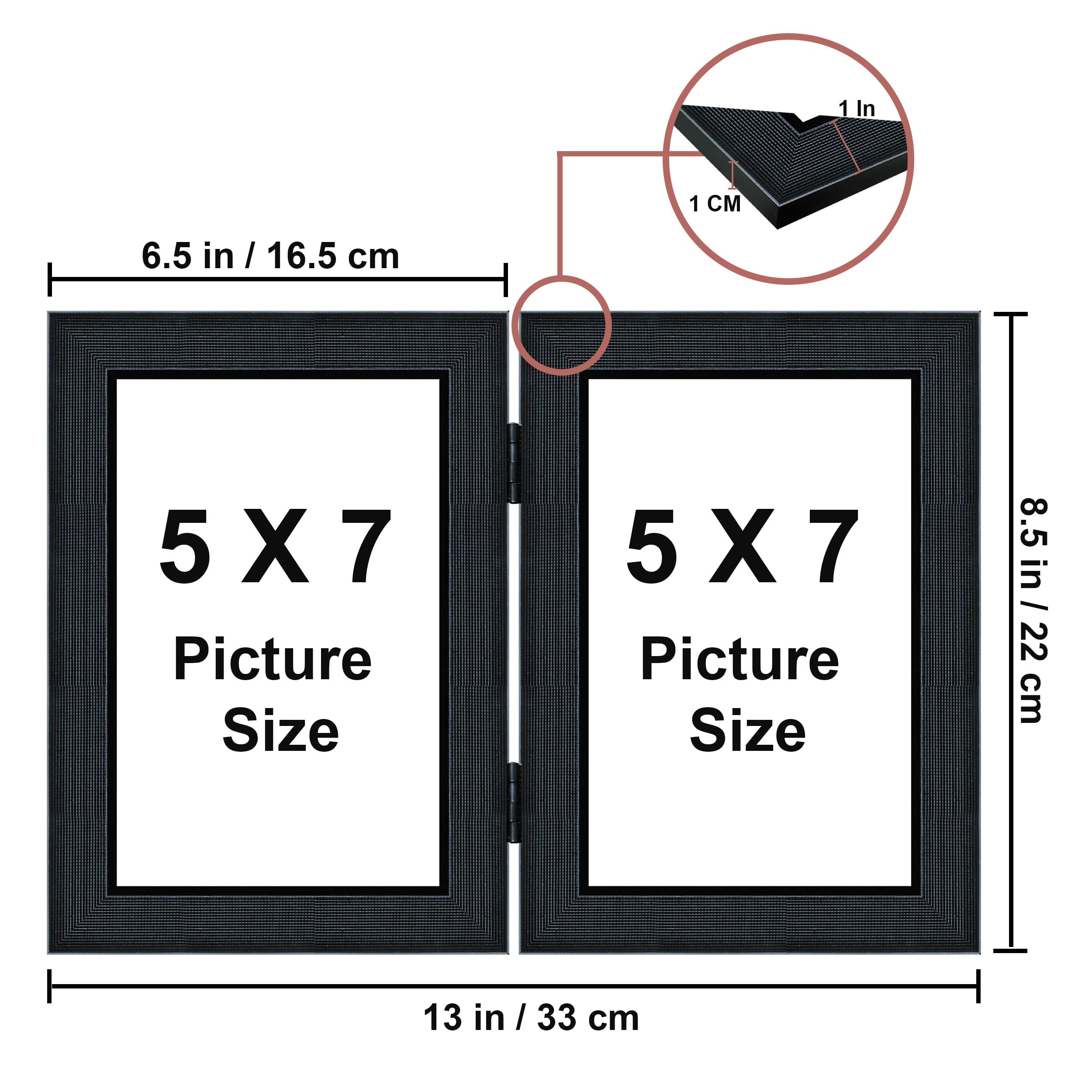 Custom Photo Frame - Display 2 Photos -3 Custom Photo Frame - Display 2 Photos -3