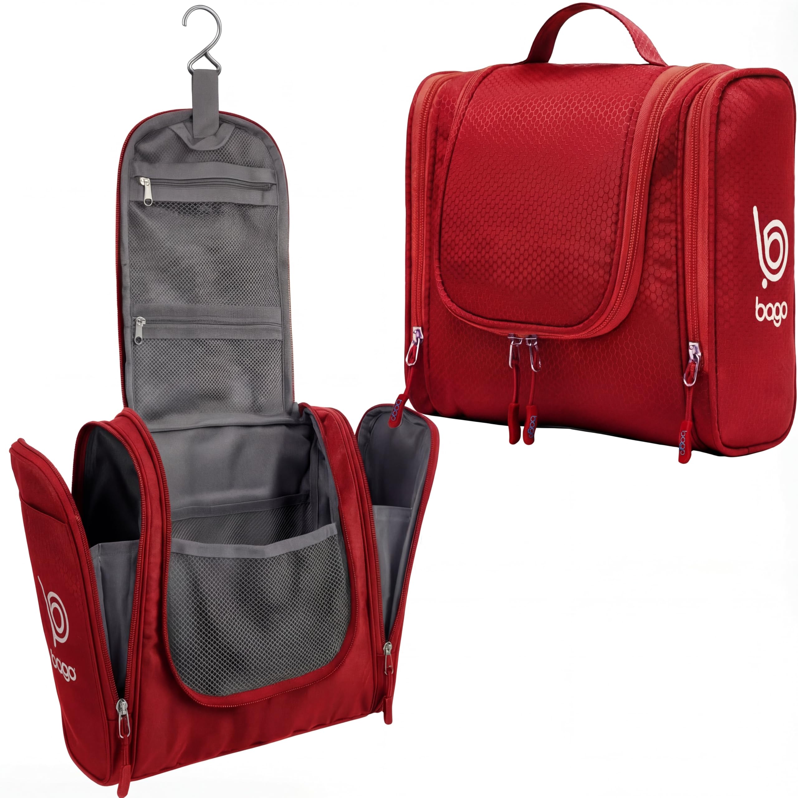 Bago Travel Toiletry Bag for Women and Men X-Large Waterproof Hanging Large Toiletry Bag for Bathroom and Travel Bag for Toiletries Organizer -Travel