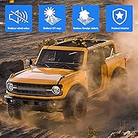 Vista 3 de Parasol Compatible con Ford Bronco 2021 2022 2023 2024 2025 Nuevo Ford Bronco de 2 Puertas Parasol Bikini Top Techo Bimini Red de Malla Suave