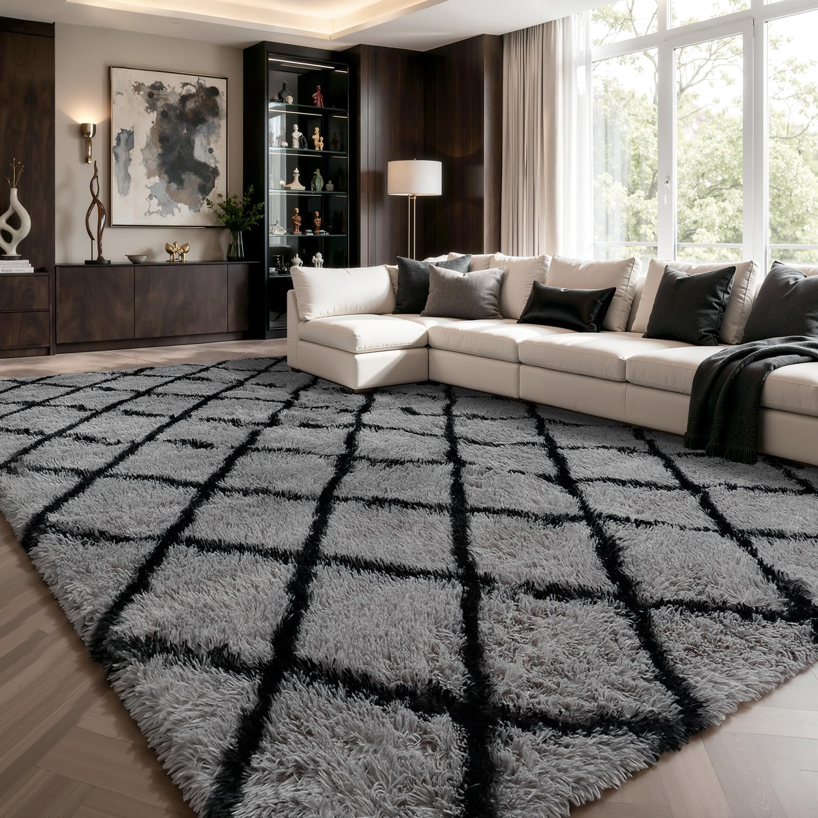 LZNIOZ Rugs for Living Room – 120x180cm Geometric Carpet