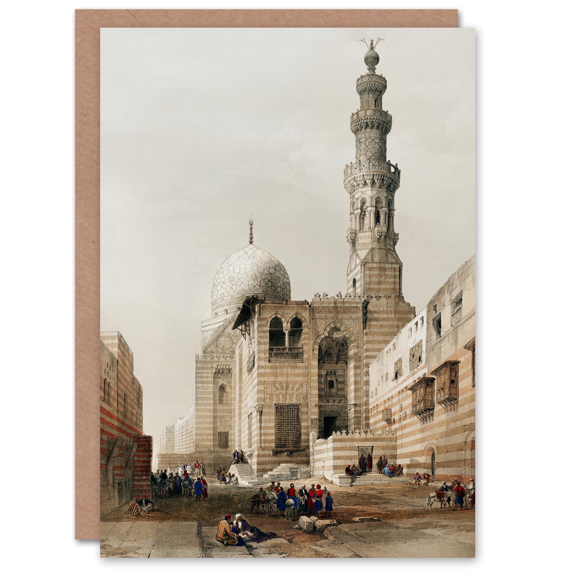 Artery8 David Roberts Art Card Tombs of the Khalifs at Cairo