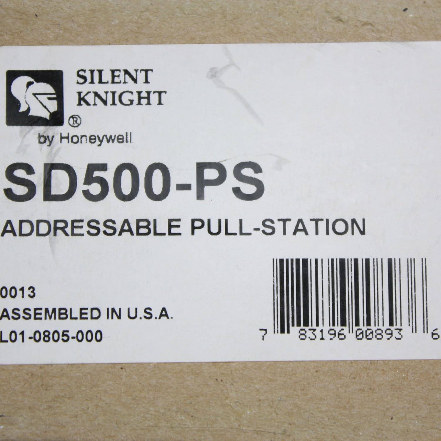 Silent Knight Sd500-Ps Addressable Singlel-Action Pull Station