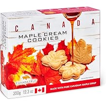 Canada True Maple Cream Cookies Made with 100% Pure Canadian Maple Syrup - 350G
