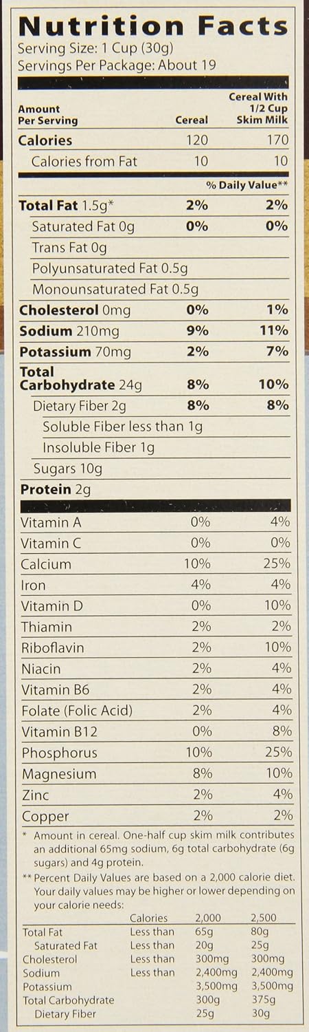 Mom's Best Cereal-Toasty O's Honey Nut, 20-Ounce (Pack of 5)