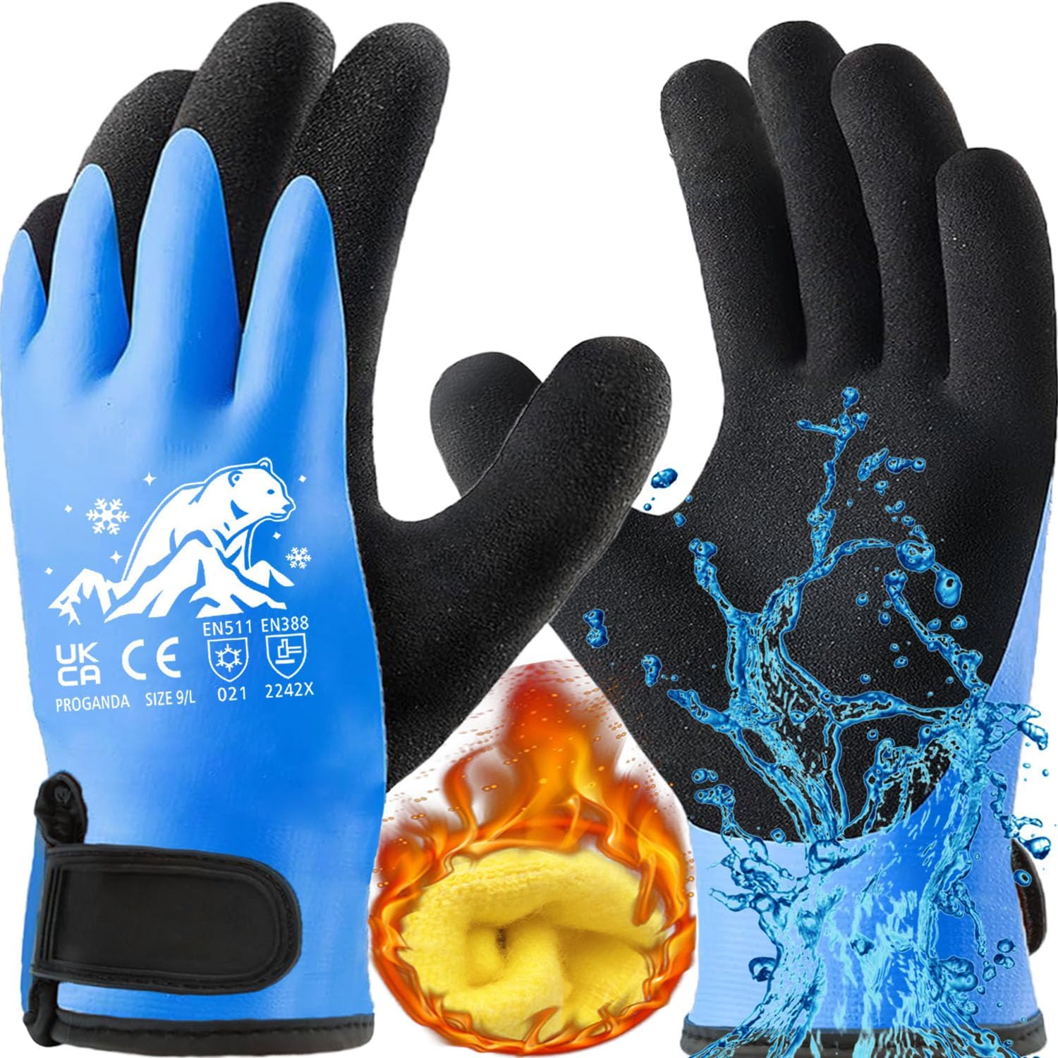 Waterproof Work Gloves Superior Grip Gardening Gloves image 4