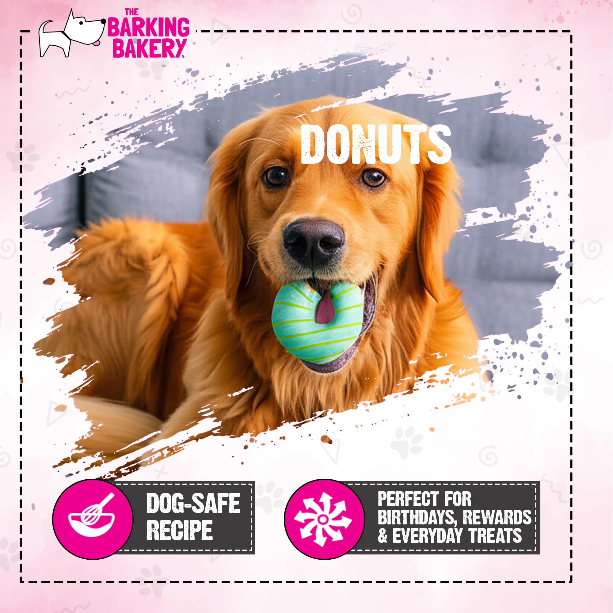 The Barking Bakery - Doggy Domuttz - Handmade Dog Treats - Human Grade Ingredients - Meat Free - Baked in the UK - 12x70g - Image 4