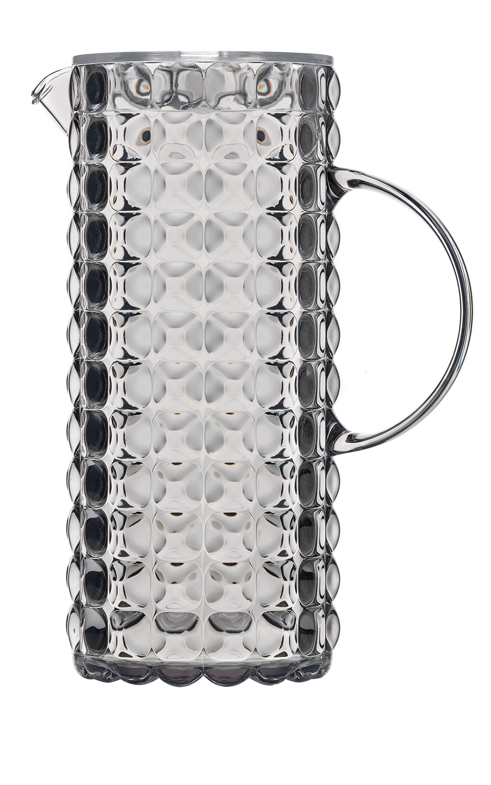 GuzziniGuzzini Tiffany Collection Water Pitcher with Lid, 59-Fluid Ounces, Sky Grey, us: one size