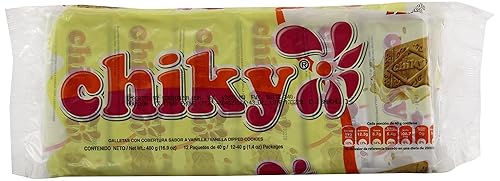Pozuelo Chiky Galletas de vainilla, 16.9 onzas (paquete de 16)
