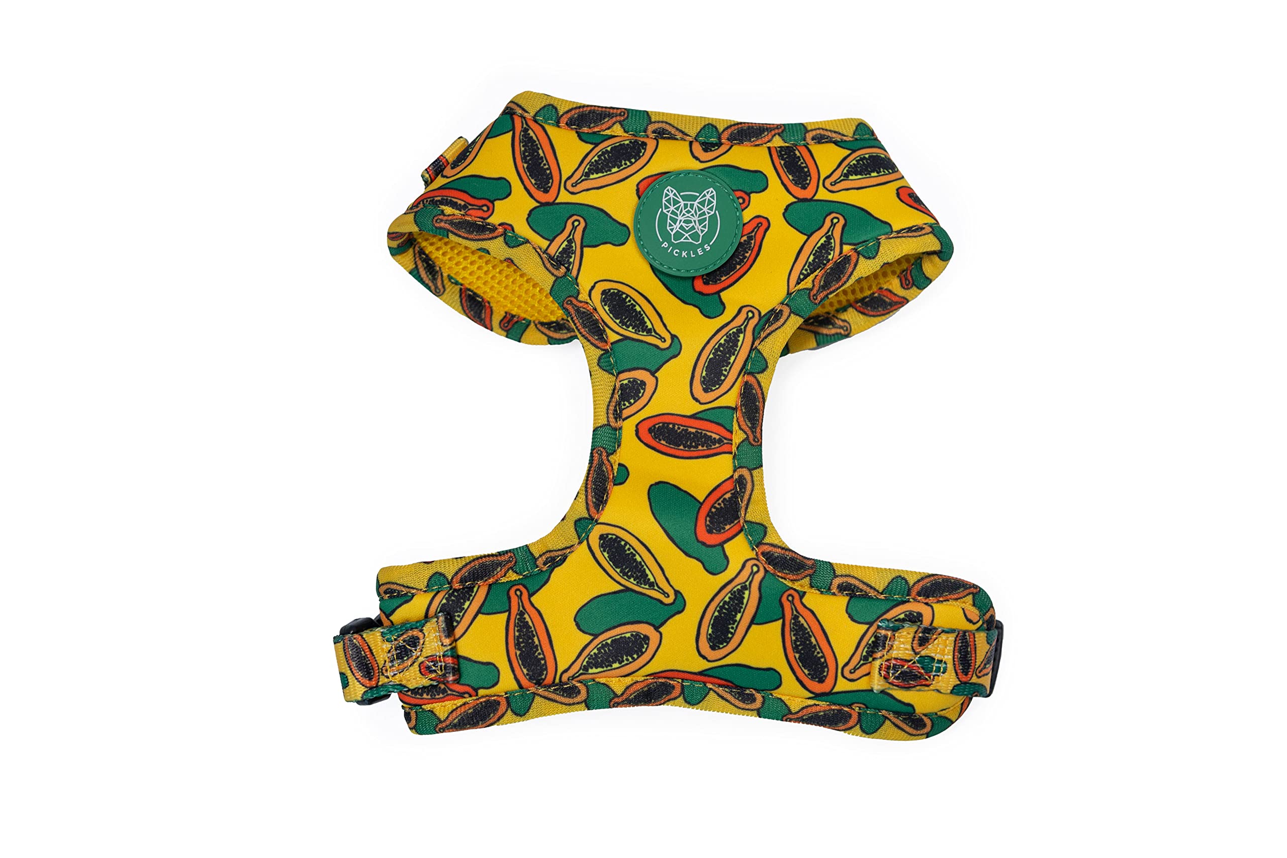 PICKLES - Hi Ya Papaya Collection Dog Harness for Small Medium Large Size Dogs with Adjustable Strap and Lightweight Material (Small)