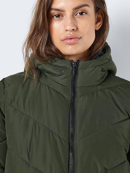 Noisy May NMNEW TALLY LONG - Abrigo de invierno - kombu green/verde oscuro