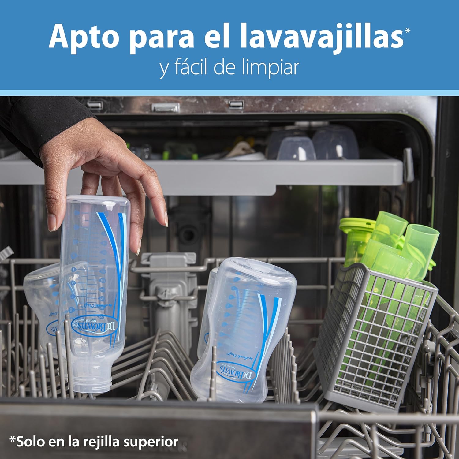 Dr. Brown's Options+ Wide-Neck Baby Bottle, 9 Ounce