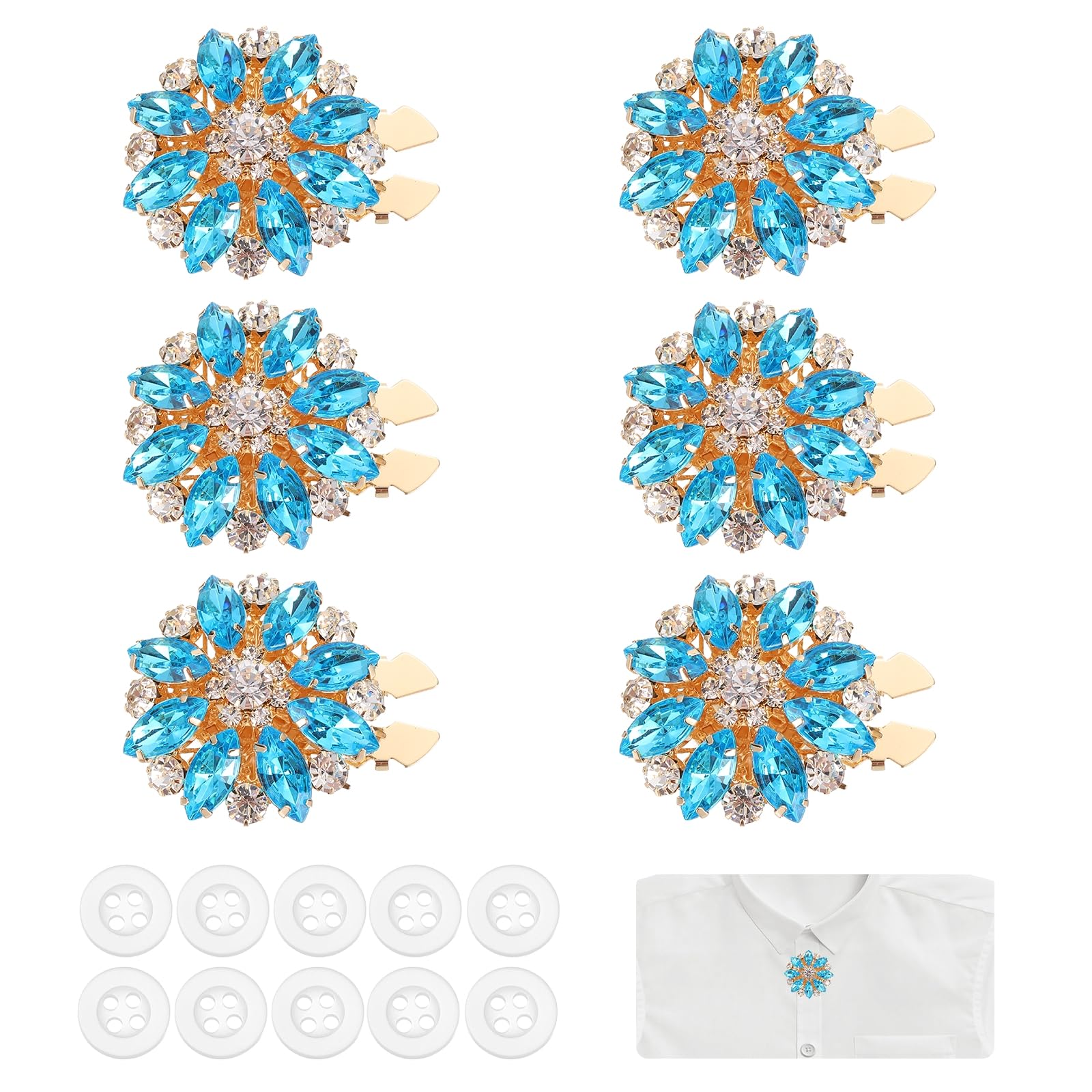 Cache-boutons strass dorés PATIKIL pour une finition haute couture
