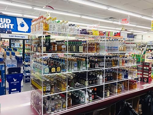 Miniatura 5 de Exhibición comercial al por menor para mini muestreador 1.7 fl oz Licor Shot Botellas de avión Nips Rack También cualquier otro punto de venta