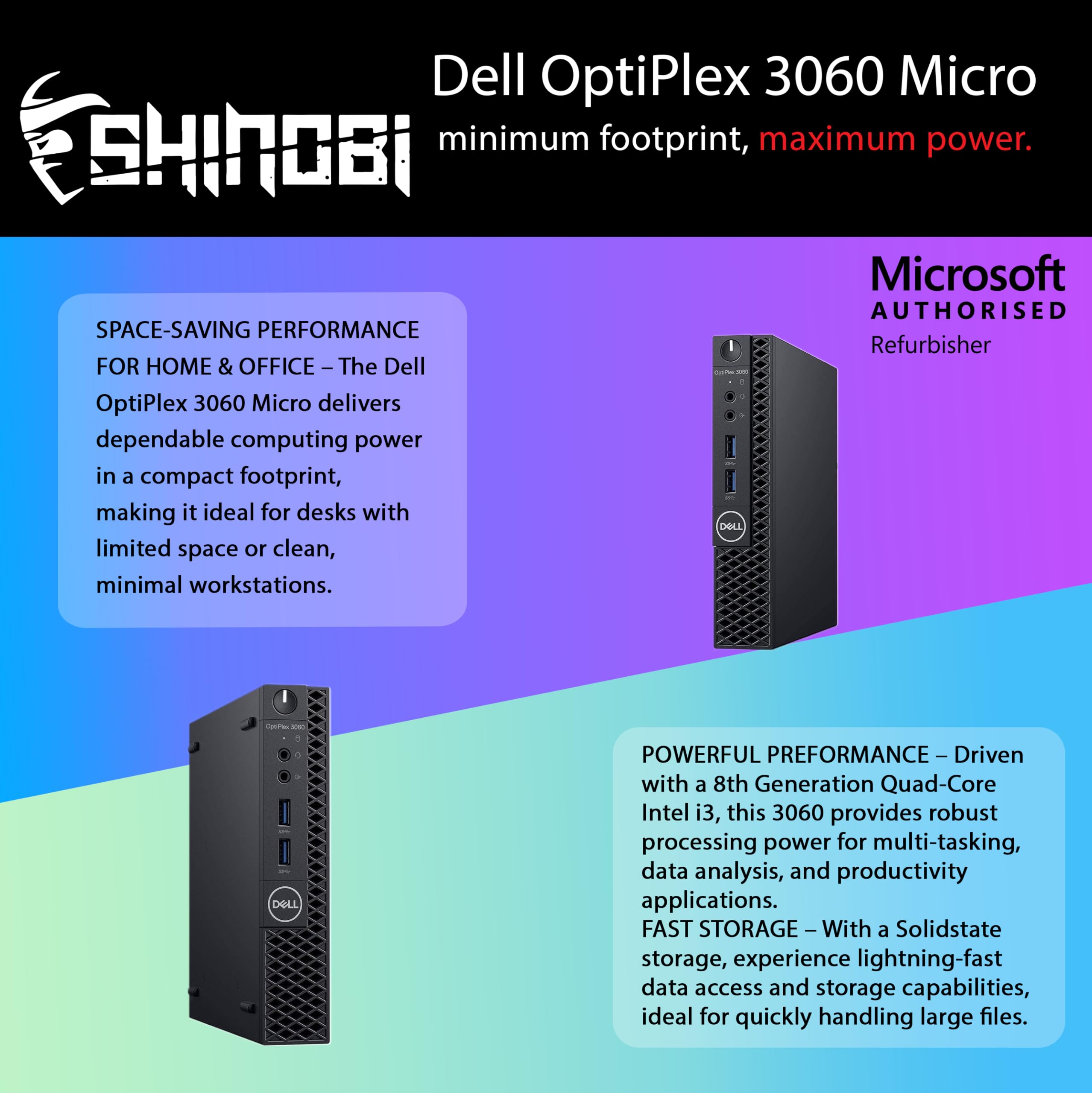 Amazon.com: Dell OptiPlex 3060 Micro PC | Intel Core i3-8100T
