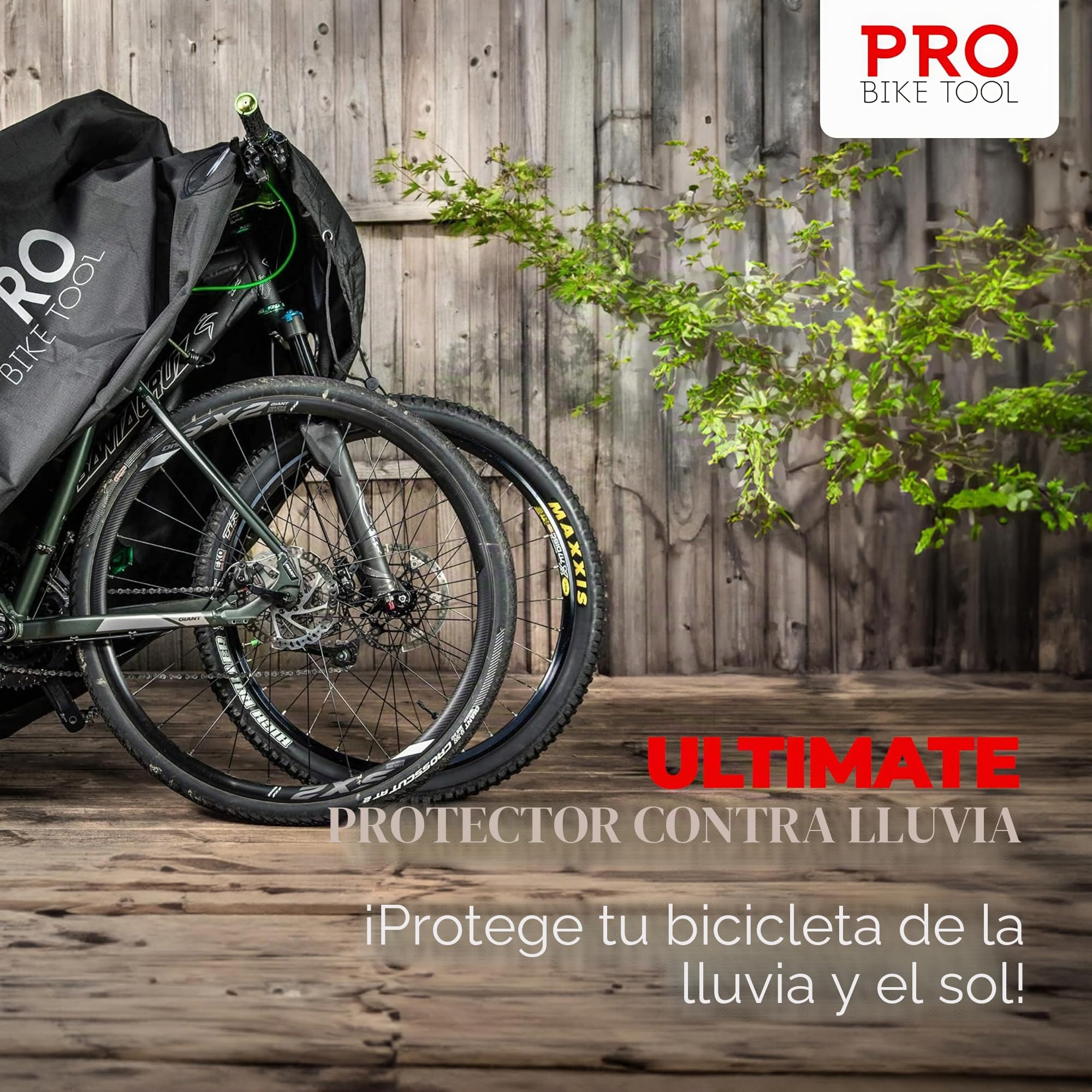 PRO BIKE TOOL Funda para bicicleta para almacenamiento de bicicletas al aire libre, tamaño XXL para 2-3 bicicletas, uso estacionario para patio, jardín o interior, protección contra todas las