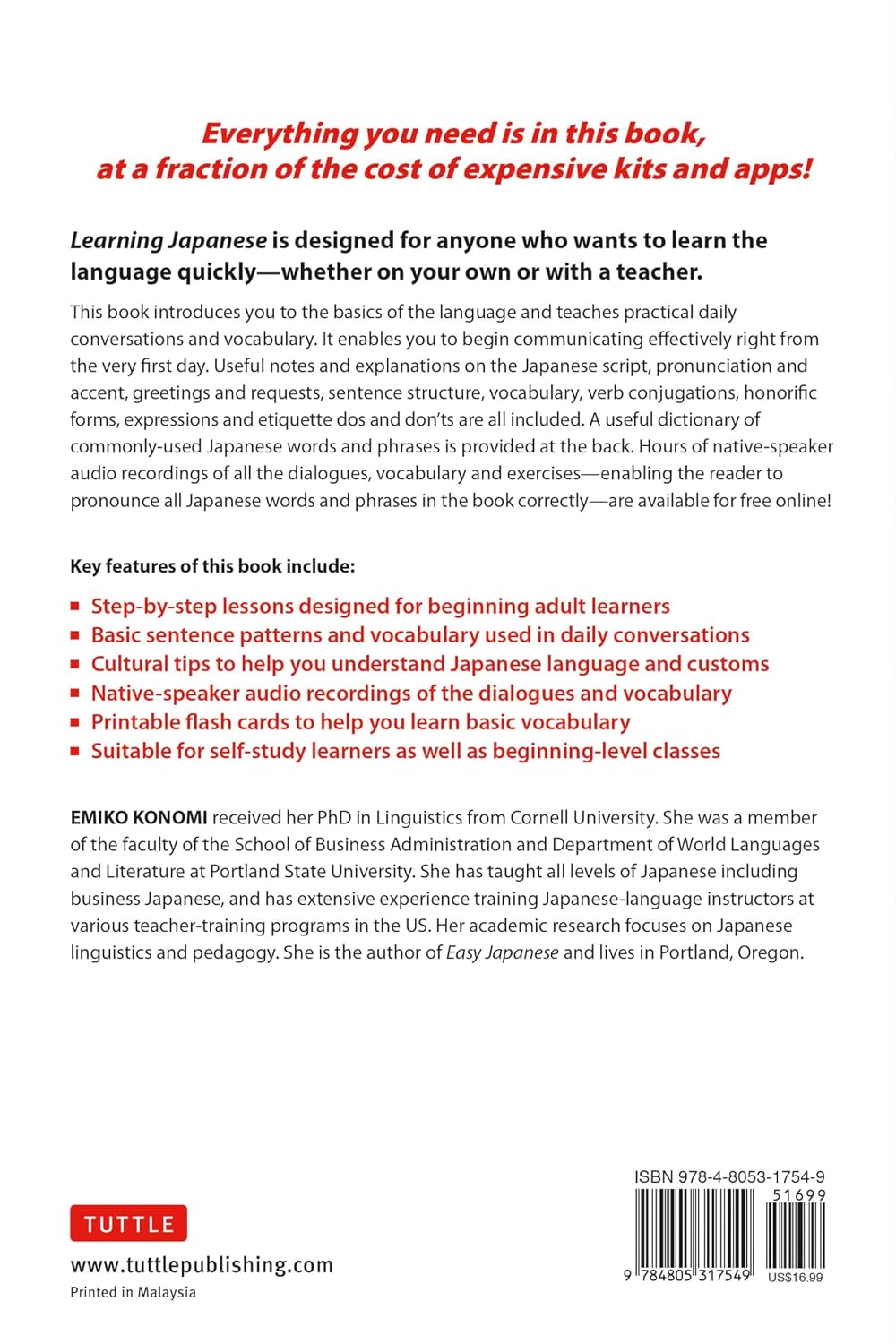 Learning Japanese: Learn to Speak, Read and Write Japanese Quickly! (Free Online Audio Recordings & Printable Flash Cards)