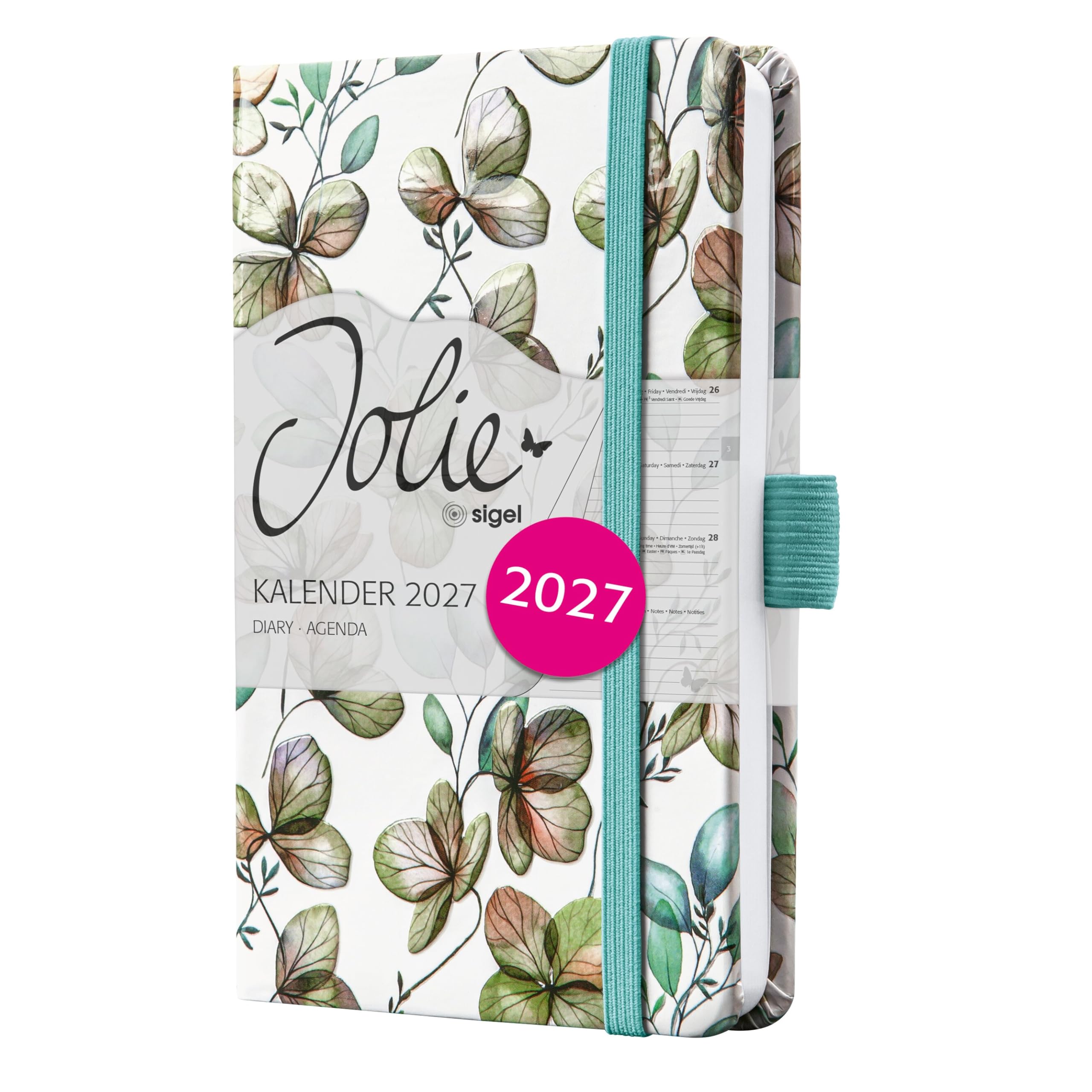 SIGEL Jolie 2027 weekly planner A6, hard cover