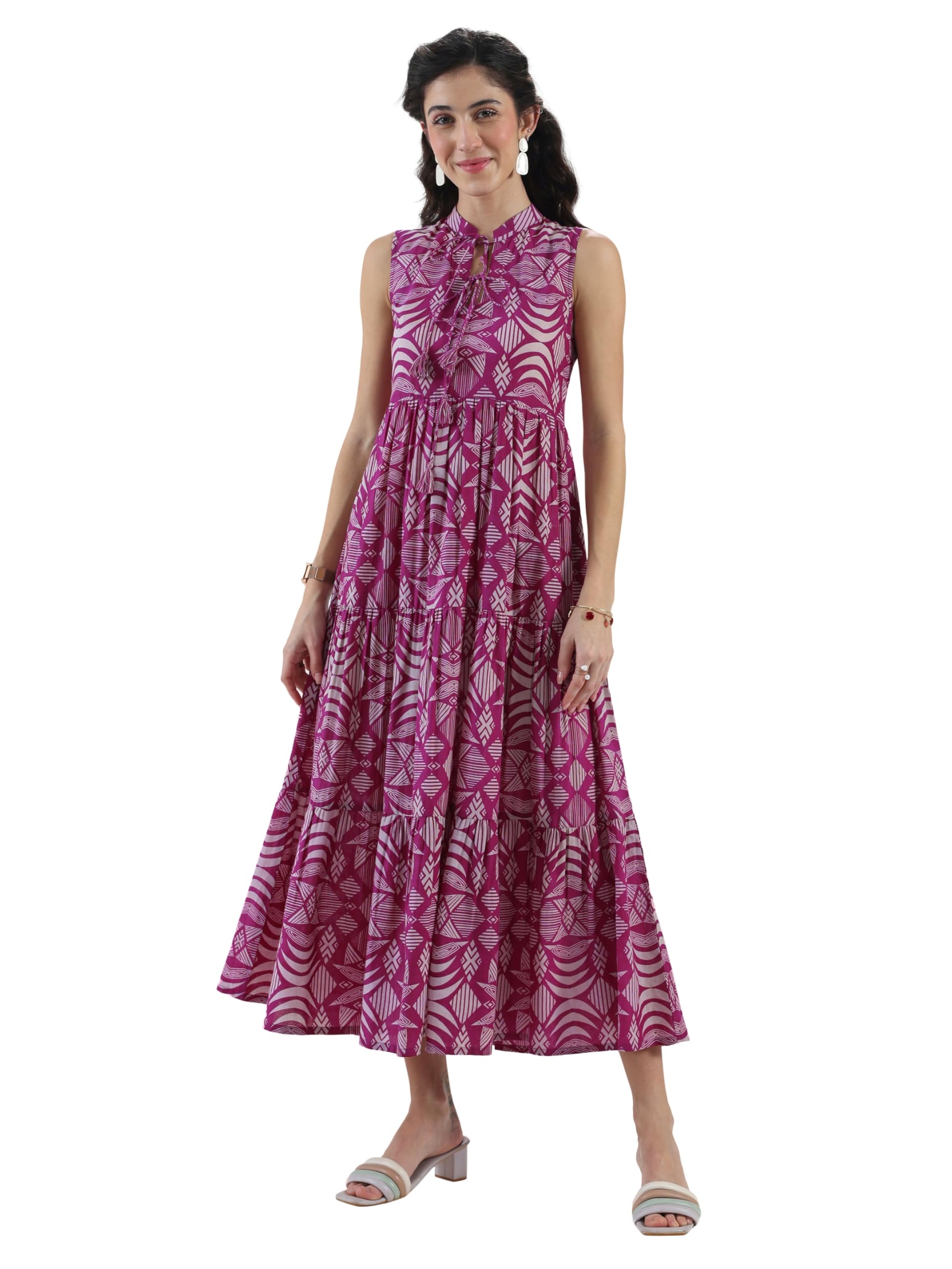 libas Printed Cotton Fit and Flare Dresses | Casual Dress-picture-42