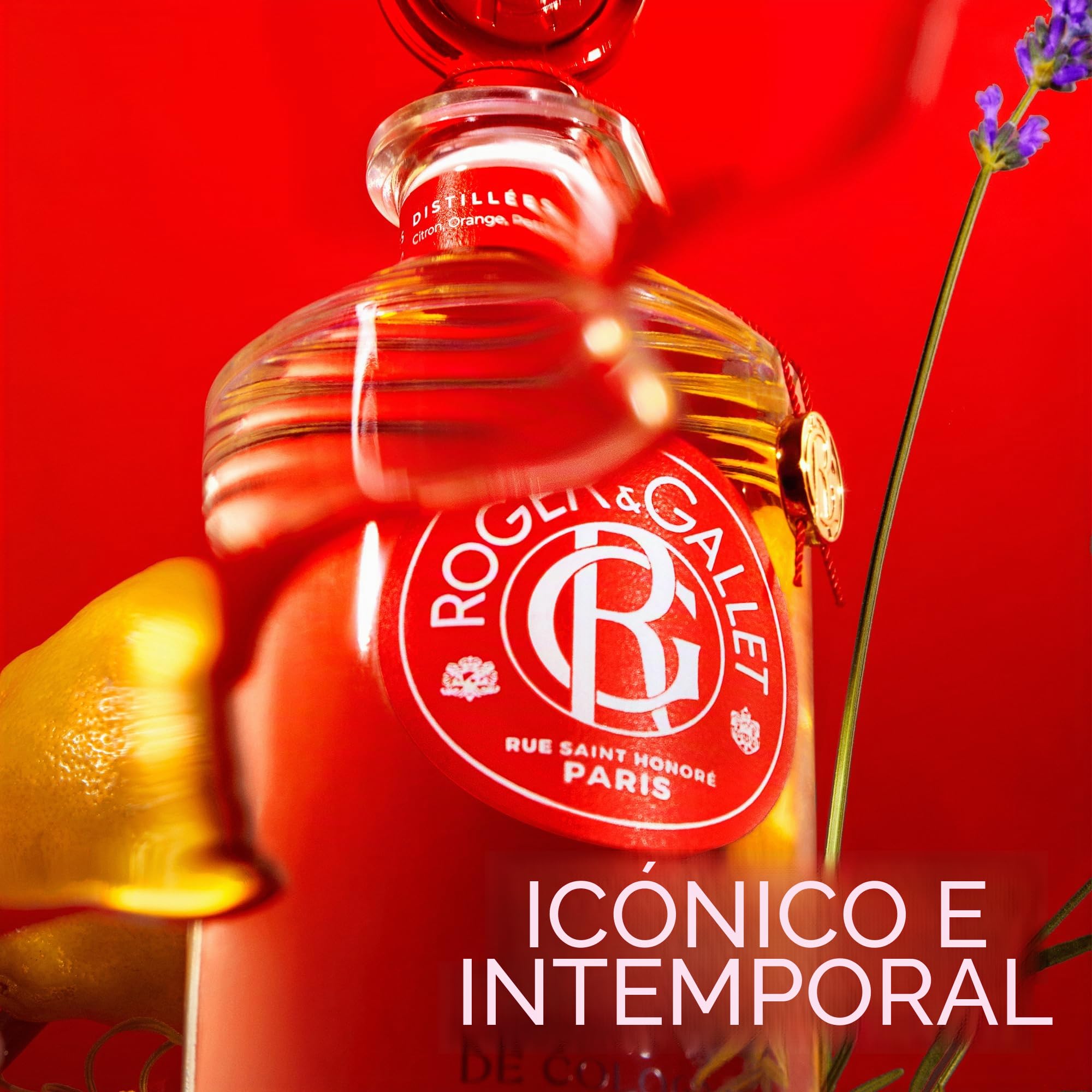 Roger&Gallet - Eau de Cologne Jean Marie Farina - Agua de Colonia con Aceites Esenciales de Limón, Naranja, Petit Grain, Lavanda y Romero - Una Sensación Deliciosa y Revitalizante